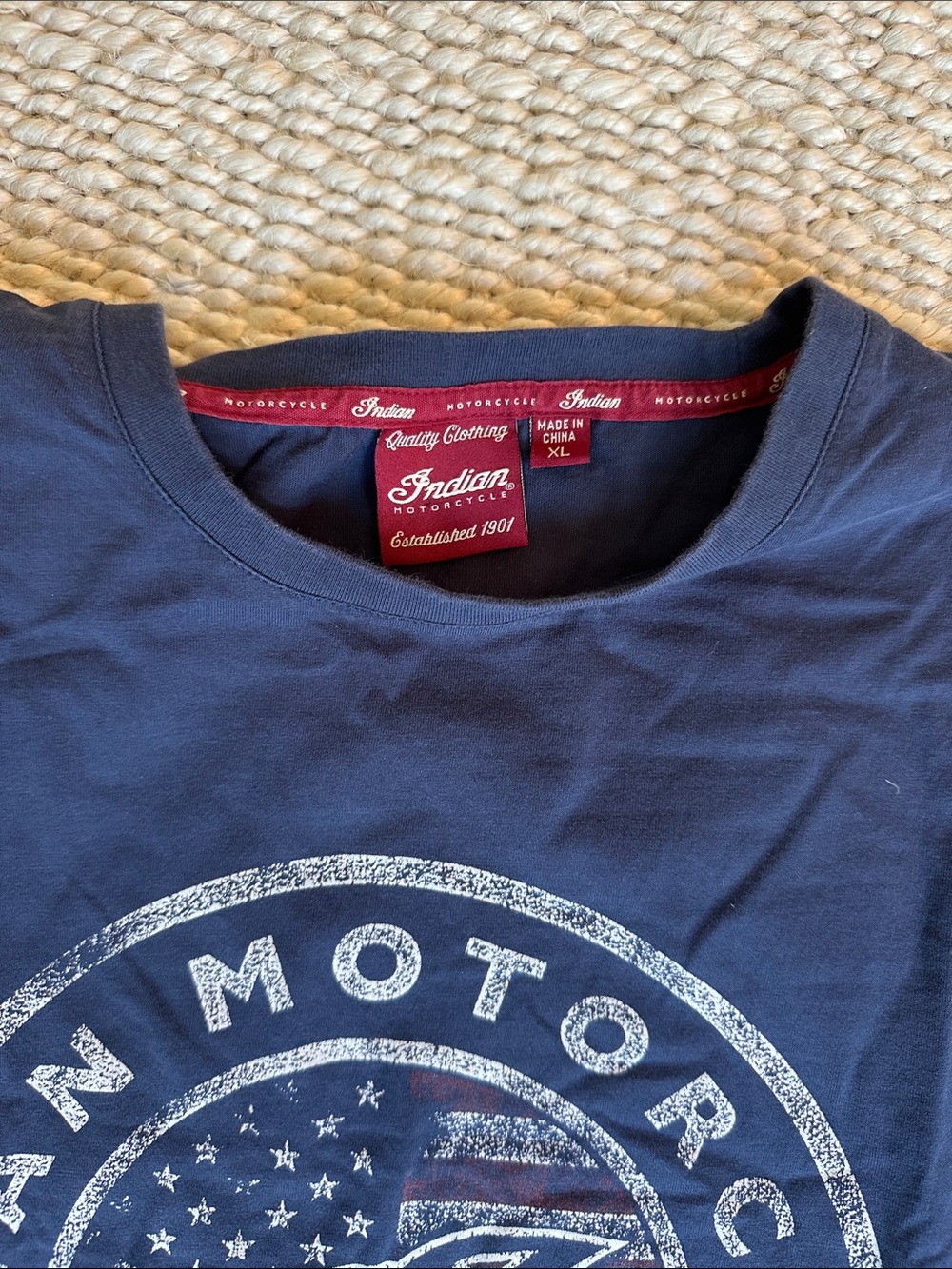 Indian Motorcycle Men's Navy Short-Sleeve Logo Tee - Picture 2 of 5